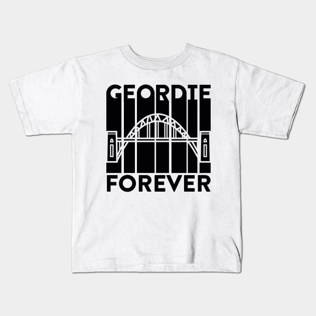 Geordie Forever | Newcastle Geordie Toon Army Kids T-Shirt by Rixta Tees